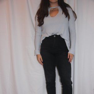 Project Social T Irresistible Cutout Deep V Sweate